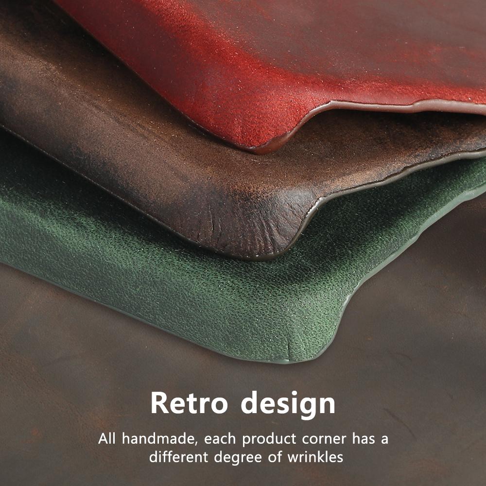 Carcasă de telefon retro din piele de vacă pentru iPhone 16 15 13 14 Pro Max 16Pro 14Pro 15Pro, lux Crazy Horse, din piele naturală PULL-UP
