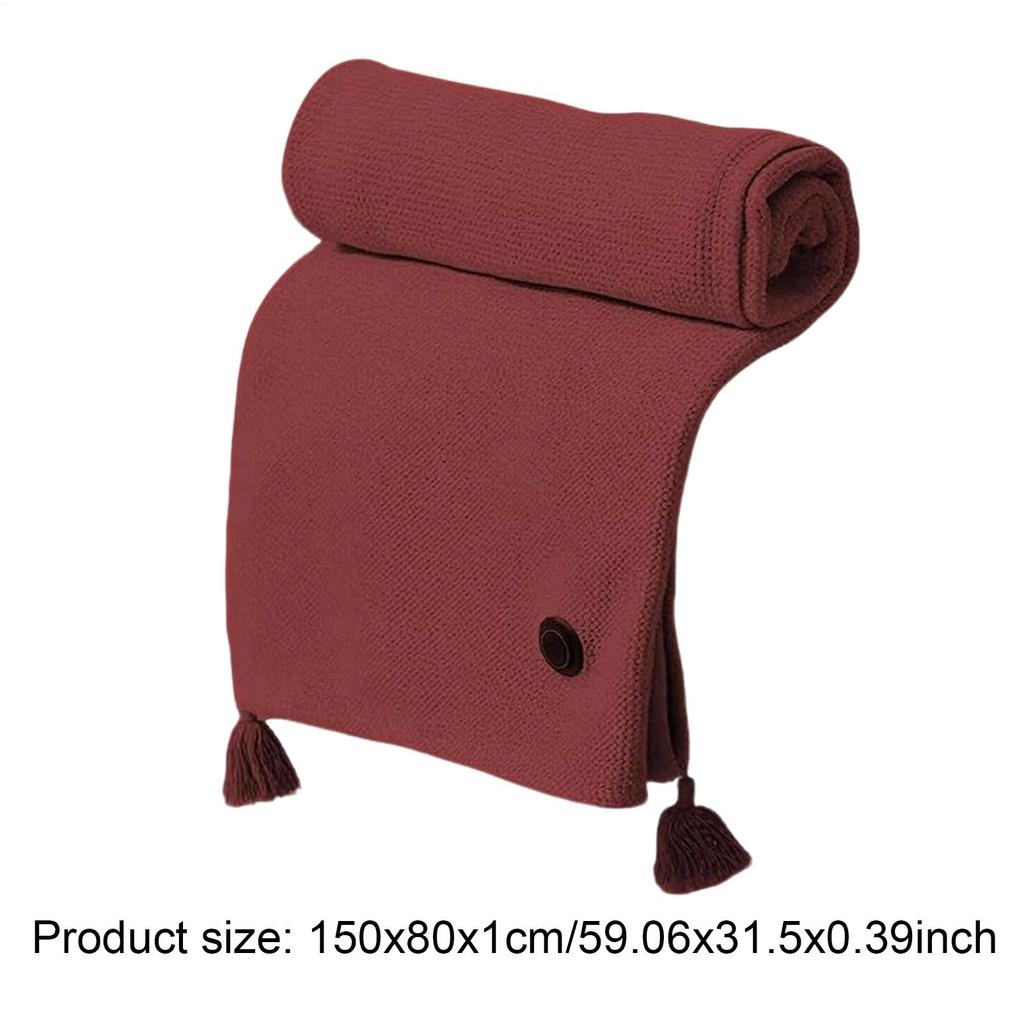 Fast Heating Wearable Heated Blanket Shawl Electric Throw for Camping Travel Winter Car Office Sofa Bed Warm Gift for Elderly