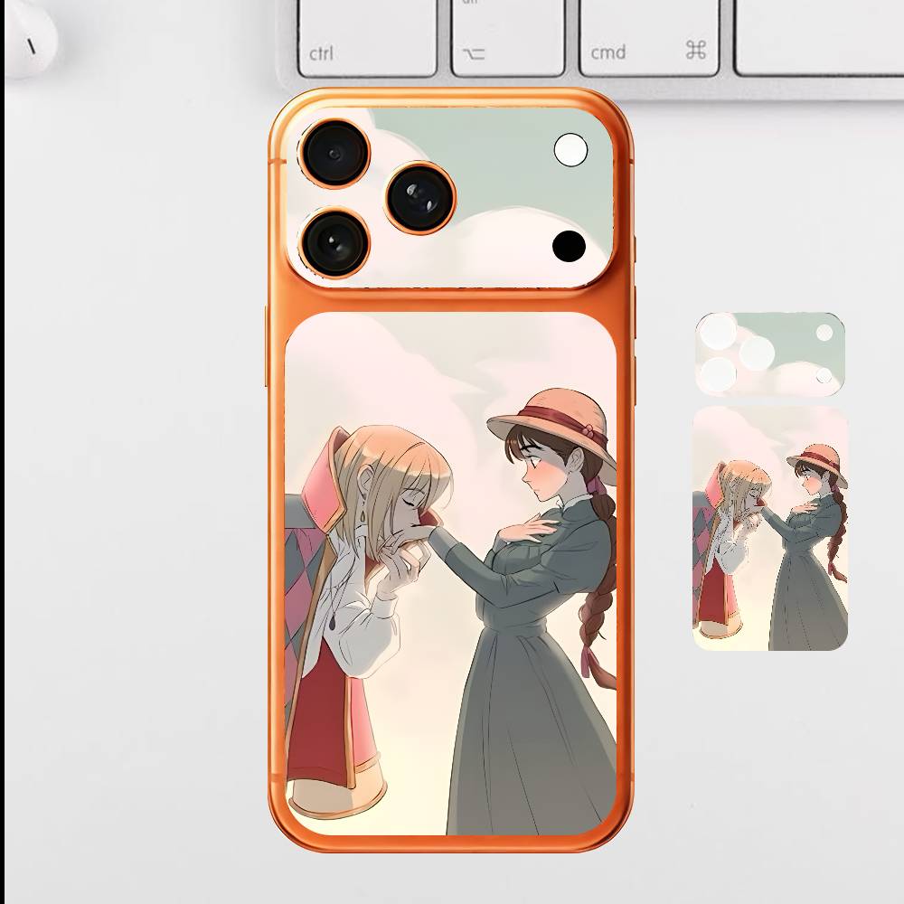 Anime S-Sophie H-Howl For Iphone 17 Pro ProMax Back Protective Decorative Sticker Back Cover