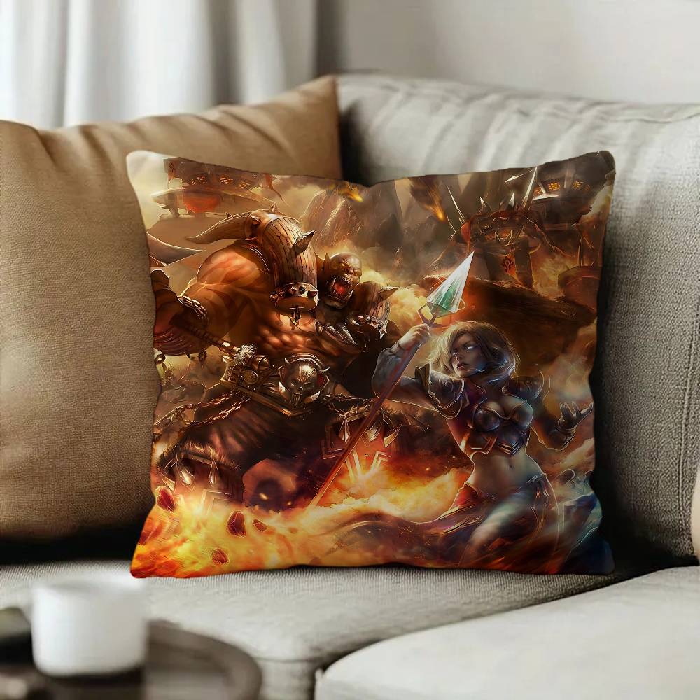 Explore the unknown W-World Of W-Warcraft Cushion Cover Pillowcase Upholstery Sofa Throw Pillow Home Decor Pillowcas