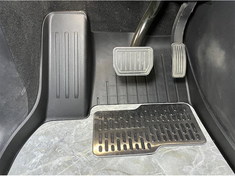 Tesla Model Y Natural Marble TPE Eco-Friendly Floor Mats