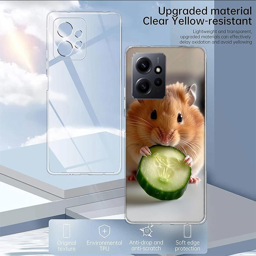 Hamsters With Hats Have Ears Phone Case For Redmi Note 14 13 12 11 Pro Plus 14S 12S 11S 11T 11E 10S 9S 10 9 Pro Cover TPU Shell