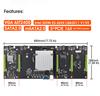 ETH79-X5B Mining Machine Motherboard Supports All Graphics Cards 80MM Large Spacing DDR3 Memory SATA With VGA Interface Set
