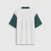 GAP Men's Pique Mesh Color-Block Logo Loose Polo Shirt
