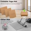 Foldable Yoga Mat 6mm Lightweight and Easy To Store for Travel Foldable Exercise Mat for Home Floor Exercises - Thickness, - Non-slip Yoga, Pilates,