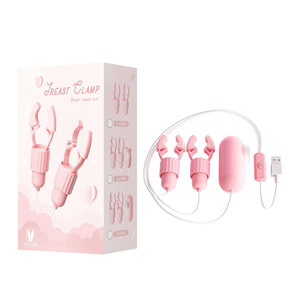 Nipple Clamps Vibrator Breast Massage Tongue Licking Sucking Vibrating Clit Stimulator Female Maturbator Adult Sex Toy For Women