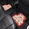 New Chinese-Style Car Floor Mats, Universal, Dirt-Resistant, Earthy Red, with a Sense of Atmosphere, Can Be Cut, Diatomaceous Earth Car Carpet Mats