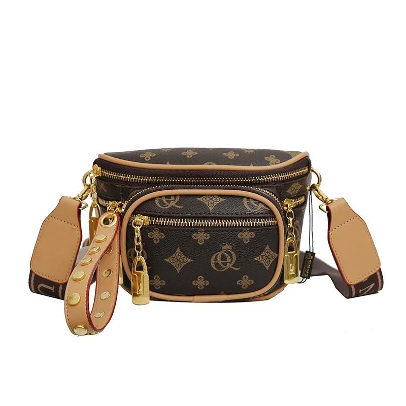Dámská módní taška na prsou dámská teplá výprodej klasická taška s potiskem pro dámské studentky volnočasová crossbody kabelka přes rameno