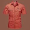 Men's Plus Size Casual Long-Sleeve Cotton Shirt - Spring/Autumn 2026 Collection