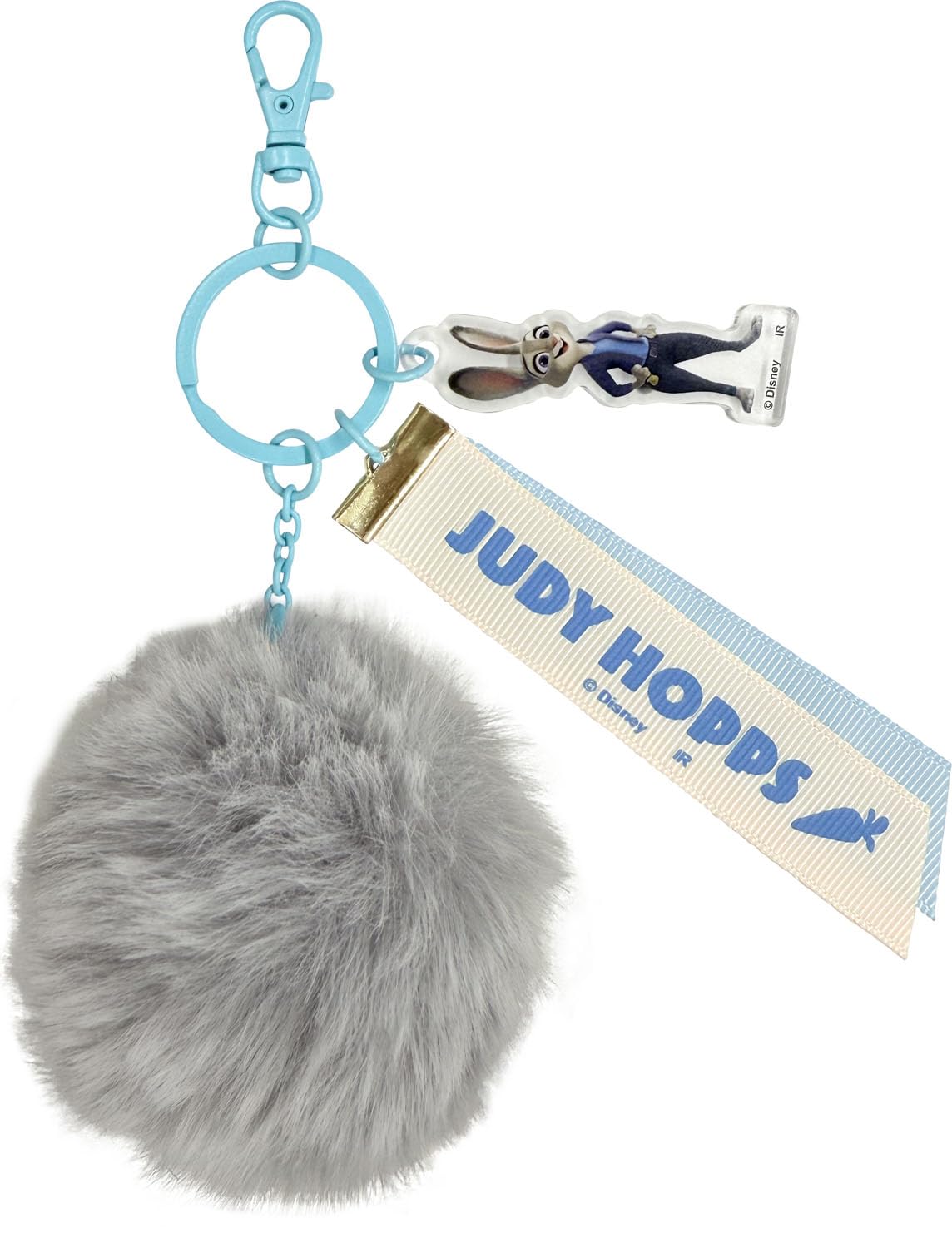 

Zootopia 2 Tail Keychain IKE575 (Judy) серый