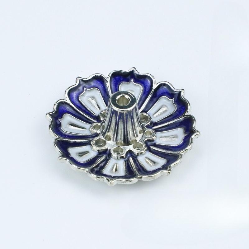 Kovový Zenový Lotosový Buddha Kadidelnice Difuzér na Kadidlo Stojan na Vonné Tyčinky Kadidelnice Buddhistická Aromaterapie Použití v Kanceláři Čajovně