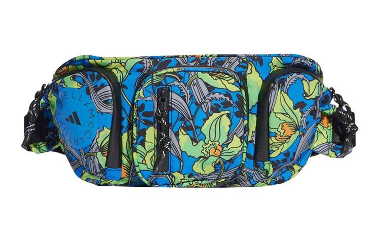 

Adidas Recycled Polyester One Shoulder Crossbody Fanny Pack Regular Women s Black/Blue/White HR4336
