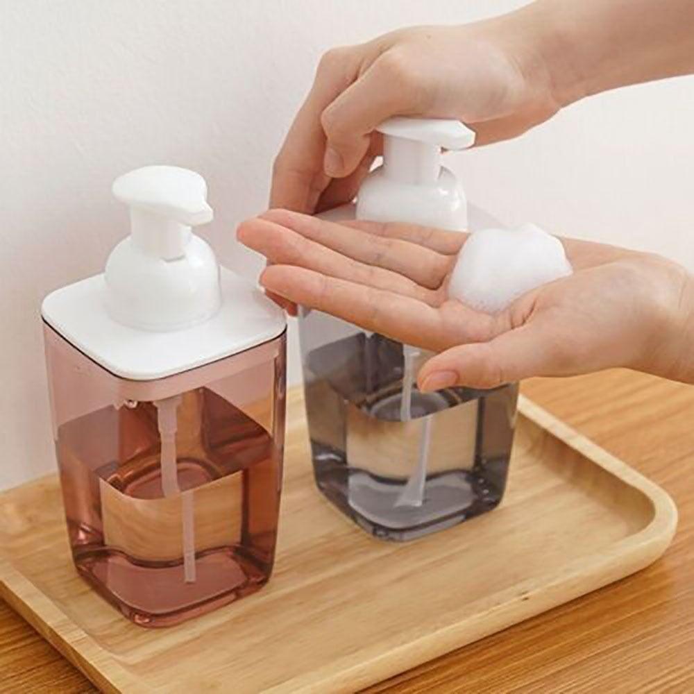 Plastic Foamer Lotion Bottle Translucent Soap Dispenser Durable Press Bottle Shampoo