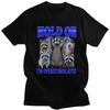Halte Durch Überstimulierter Waschbär T-Shirt für Herren Kurzarm Lässig Grafik Tier Zitat T-Shirt Lockerer Schnitt 100% Baumwolle Camisetas