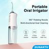 Portable Oral Irrigator USB Fast Rechargeable Mouth Washing Machin For Family Travel 3 Modes 4 Jet Tips Teeth cleaning machine