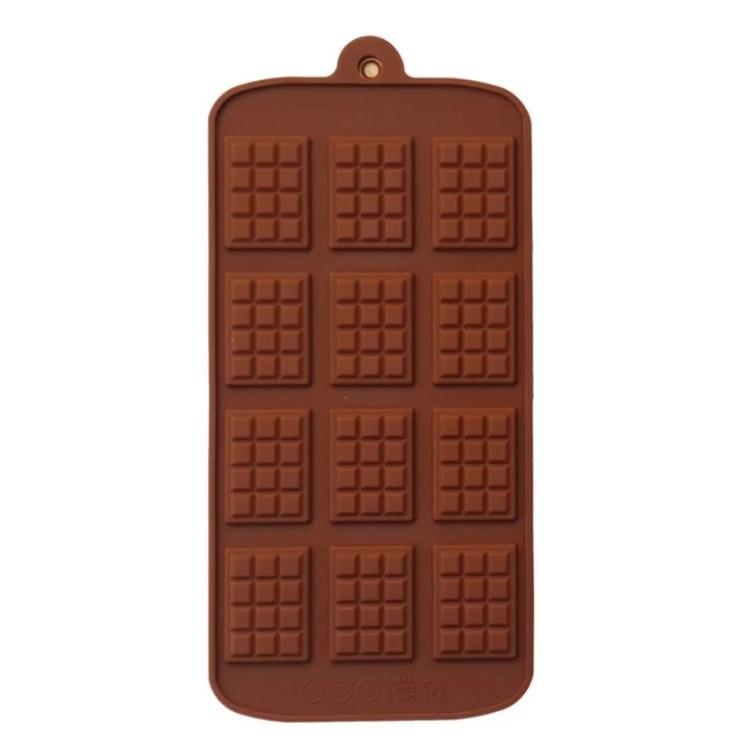 12 Cavity Silicone Chocolate Mold for Mini Chocolates, Candy, Jelly, Ice Cubes 21x10 cm Original Deals