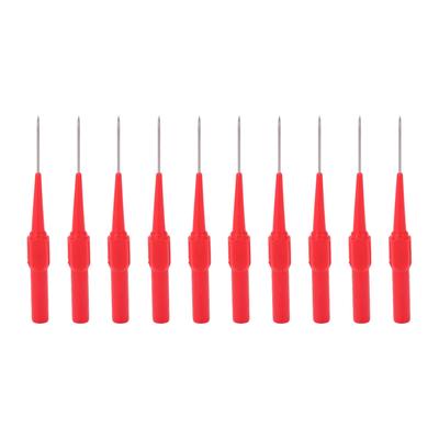 10 Stück 1mm Stiftspitze Durchstichfreie Drahtprüfsonde 4.0mm Klinkenstecker Stiftsitz Autoteile Verbinder