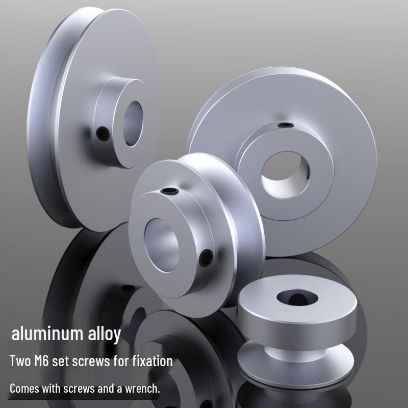 A-Type Aluminum Alloy Single Groove V-Belt Pulley for Motor Spindle Transmission