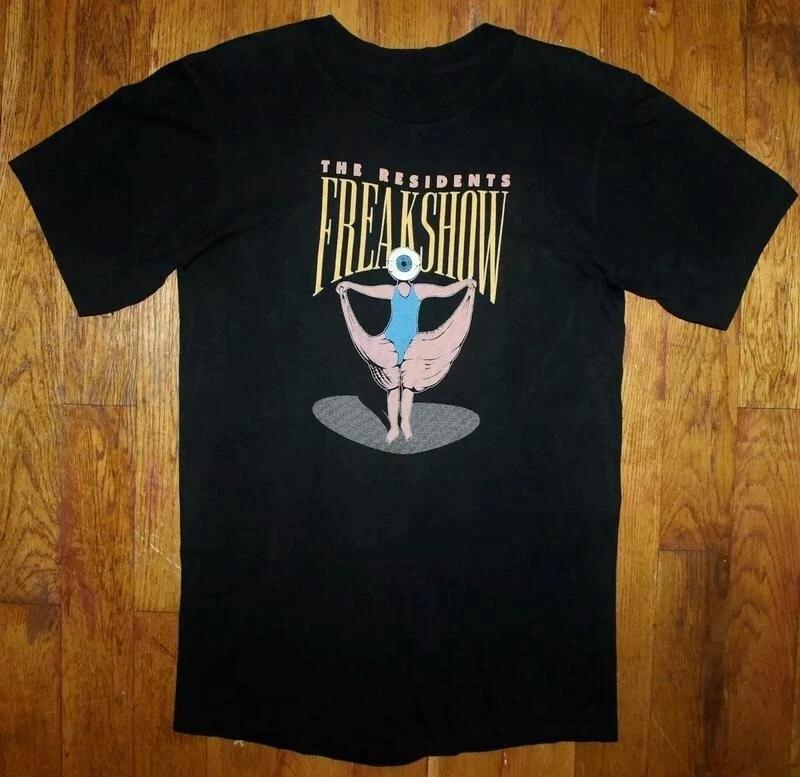 Vtg The Residents Band Freakshow Cotton Black XL
