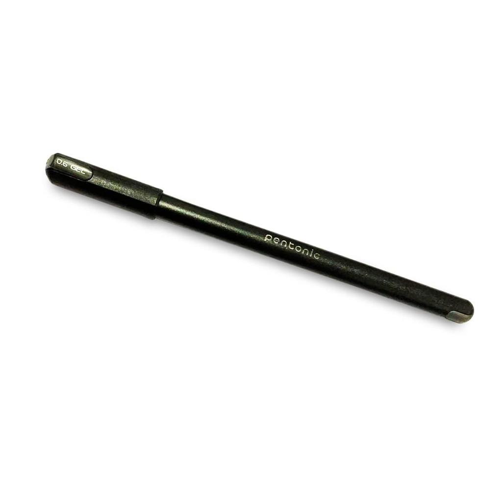 Pentonic 0.6 mm Black Gel Pen Pack of 1 X 10pcs | Smooth Writing for Office, School & Home Use