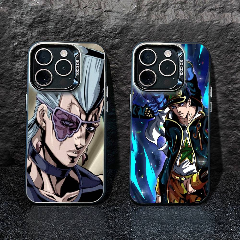 Anime Jojos Bizarres Adventures Phone Case For IPhone 16 17 15 14 12 13 Pro Max Black Color Shockproof Cover