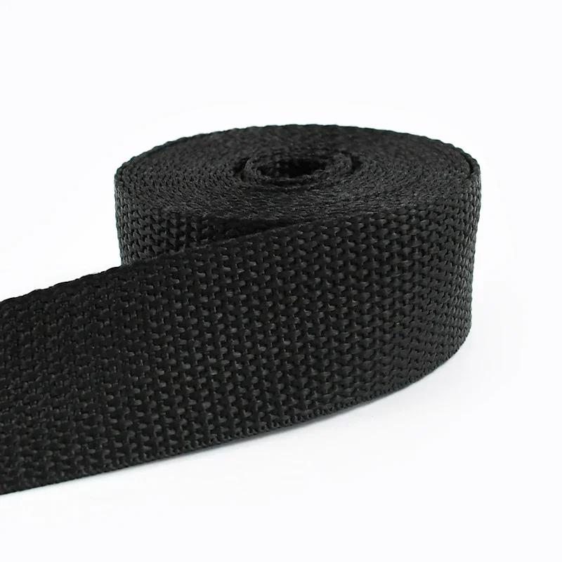 

10Meters 20/25/32/38/50mm Polypropylene Webbing 1.1mm Thick Ribbon Strap Nylon Tapes By Meters Belt Sewing Bais Accessories 50mm