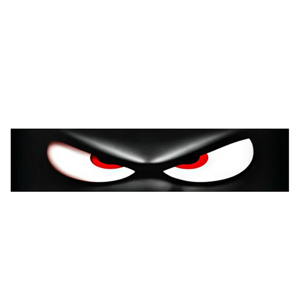 Car Front Windshield Decor Sticker 130x20cm Demon Eyes Pattern Vehicle Anti-Scratch Decal Universal Car Front Windshield Sticker