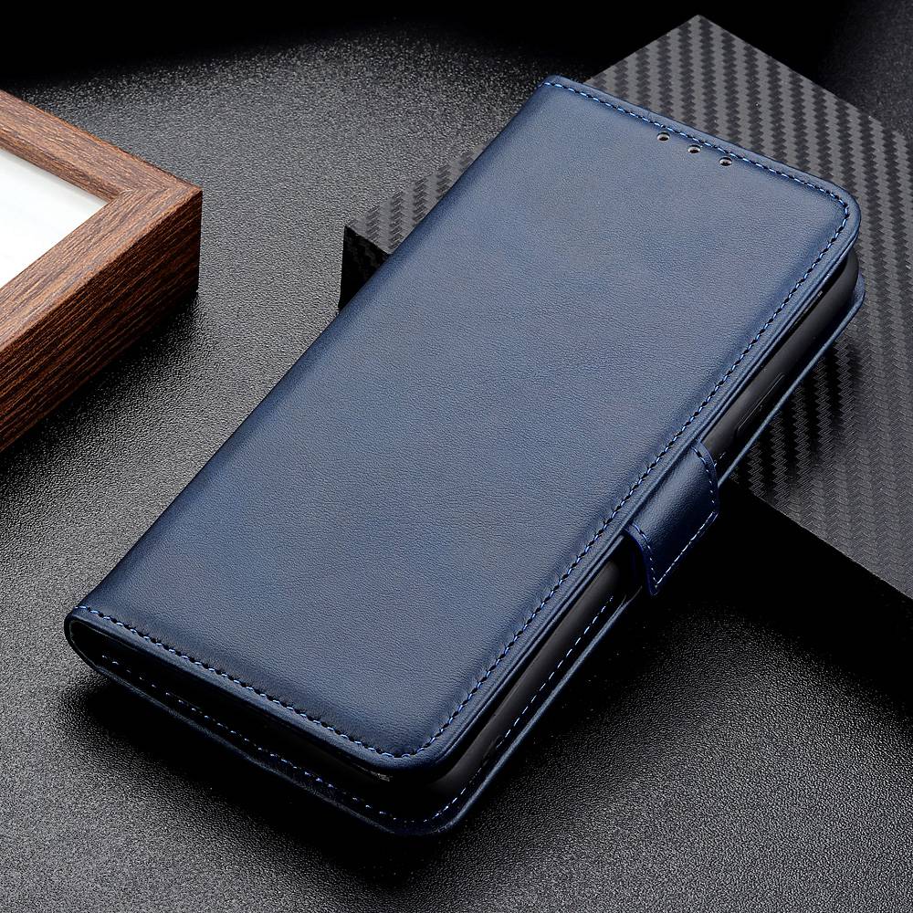 For Samsung Galaxy S26+ Leather Case Wallet Stand Solid Color Anti Drop Phone Cover