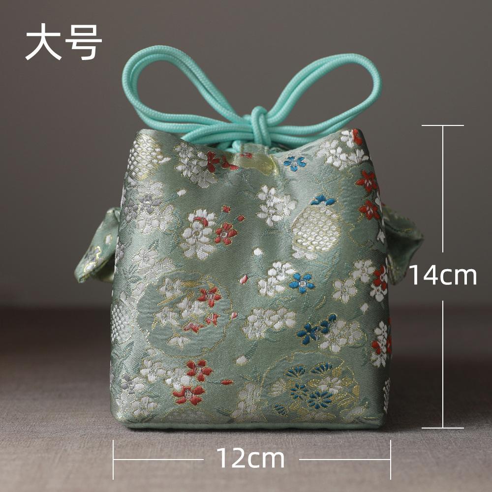 Travel Bag Storage Pouch Tea Set Teapot Cup Bag Japanese Style Multifunctional Portable Drawstring Tea Ceremony Accessories New