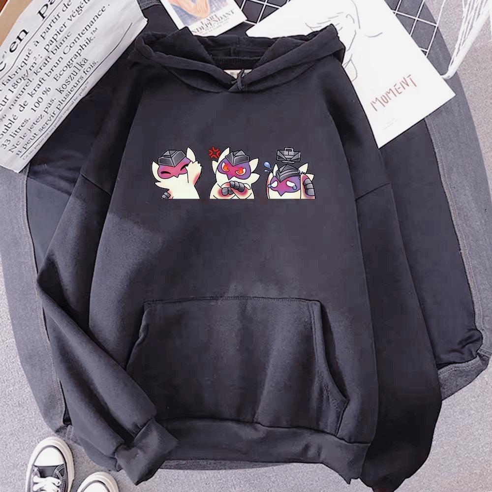 Game Valorant Wingman Gekko Pet Printed Hooded Men Women Casual Hoodies Plus Size Sweatshirt Classic Simple Male Streetwear