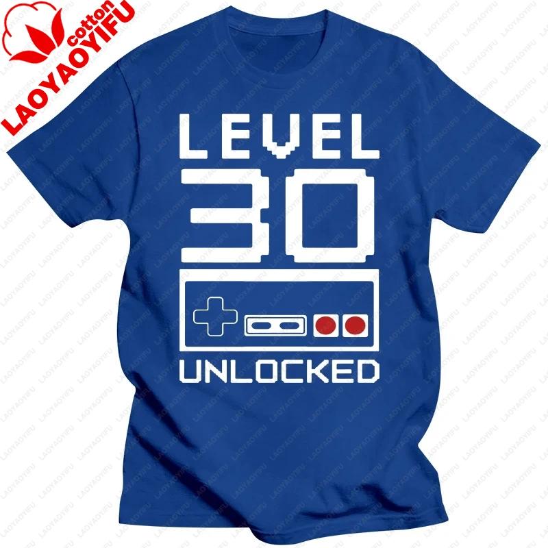Level 30 Years Old 30th Birthday Gift T Shirts Graphic Cotton Streetwear Short Sleeve ONeck Harajuku Tshirt Fashion Streetwear
