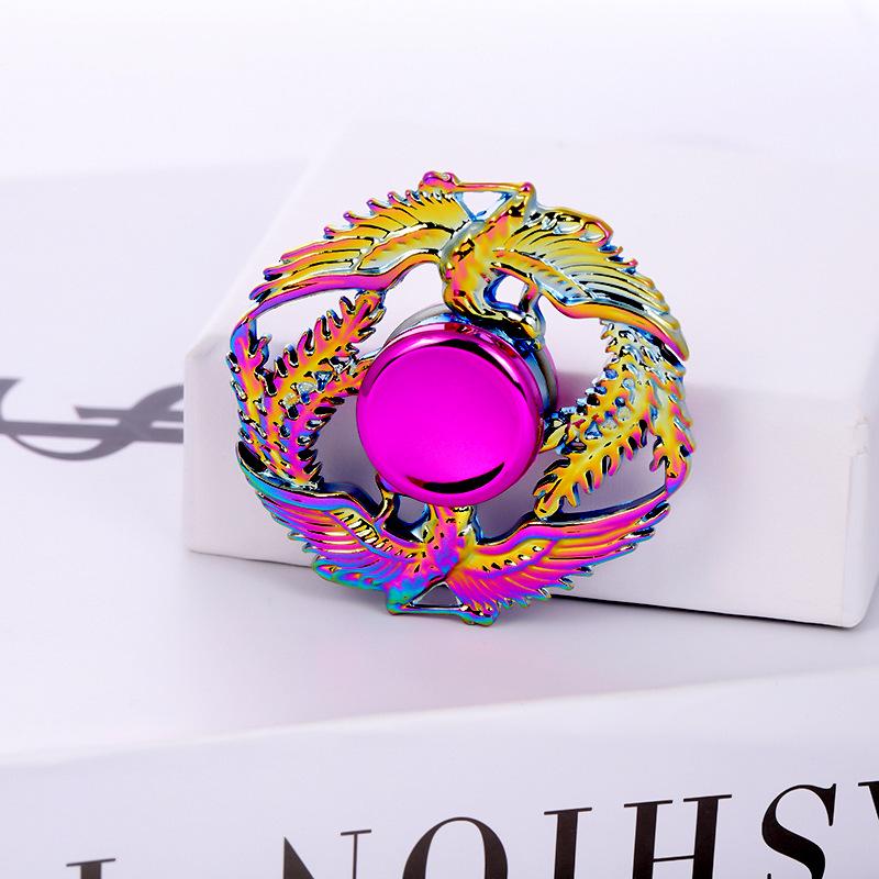 Metallischer Fidget Spinner mit landschaftlichem Motiv: Beliebtes Promi-Straßenmarkt-Dekompressionsspielzeug