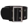 Retro Punk Sliver Color Belt Fastener Black Leather Armband Bracelets for Women Men Arm Belt Fashion Personality Jewelry Gifts