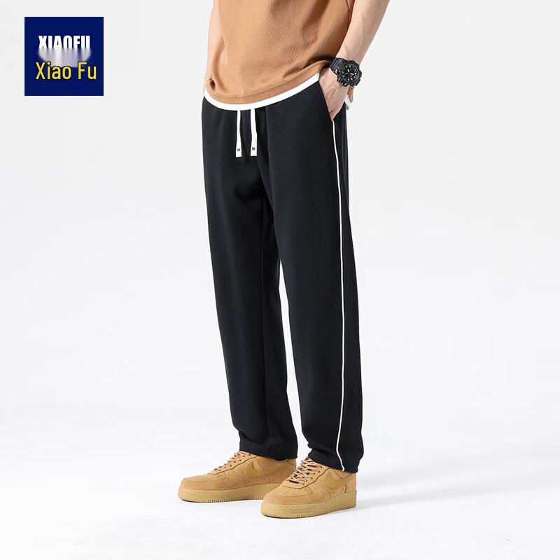 

Men s Drawstring Knit Straight-Leg Casual Pants L