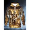 Men's 3D Angel Pattern Hooded Sweatshirt