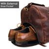 Genuine Leather Duffel | Travel Overnight Weekend Leather Bag | Sports Gym Duffel for Men 24 Inch