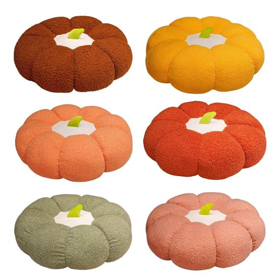 Pumpkin Seat Cushion Decorative Round Pillow Multifunctional Floor Mat Dog