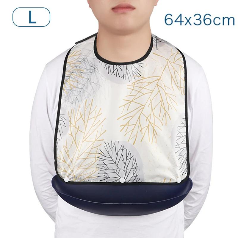 Adult Dining Bib Household Detachable Oil-proof and Waterproof Bib Suitable for the Elderly and Patient