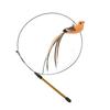 Simulation Bird Cat Toys Funny Interactive Peacock with Bell Cat Stick Toy for Kitten Playing Teaser Wand Toys Pet Cats Supplies