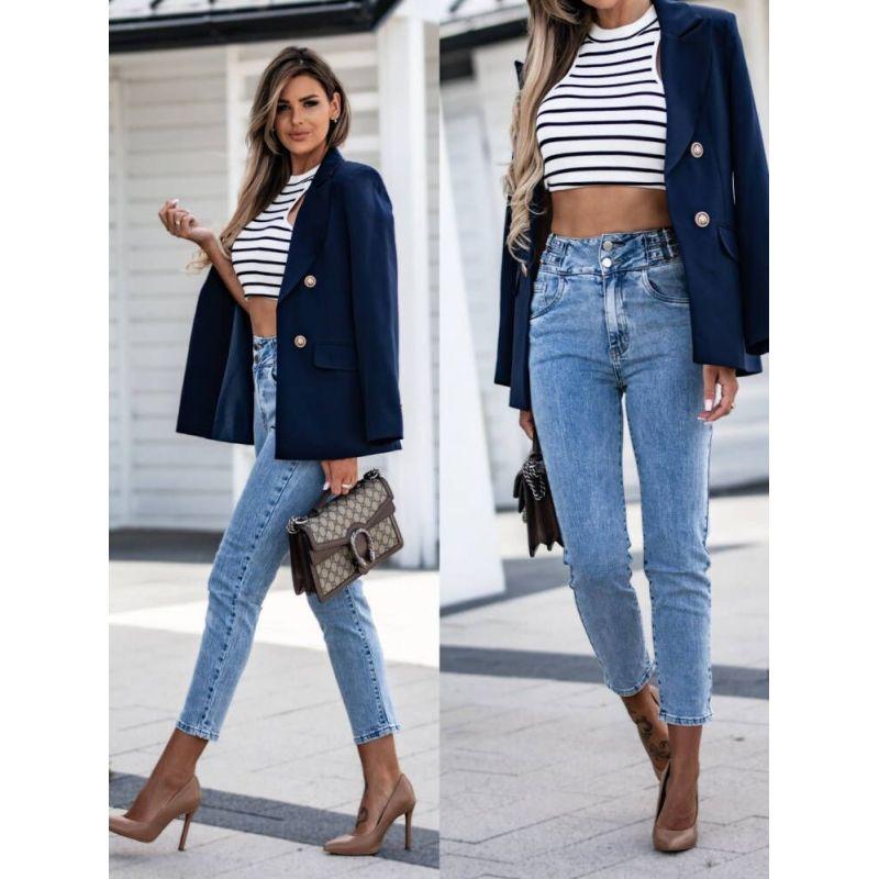 Tooxika New Autumn And Winter Casual Solid Color Double-breasted Suit Jacket