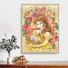5D Diy Diamond Painting The Fan and The Princess Full Drill Rhinestones Mosaic Embroidery Handmade Products Home Decor Gift