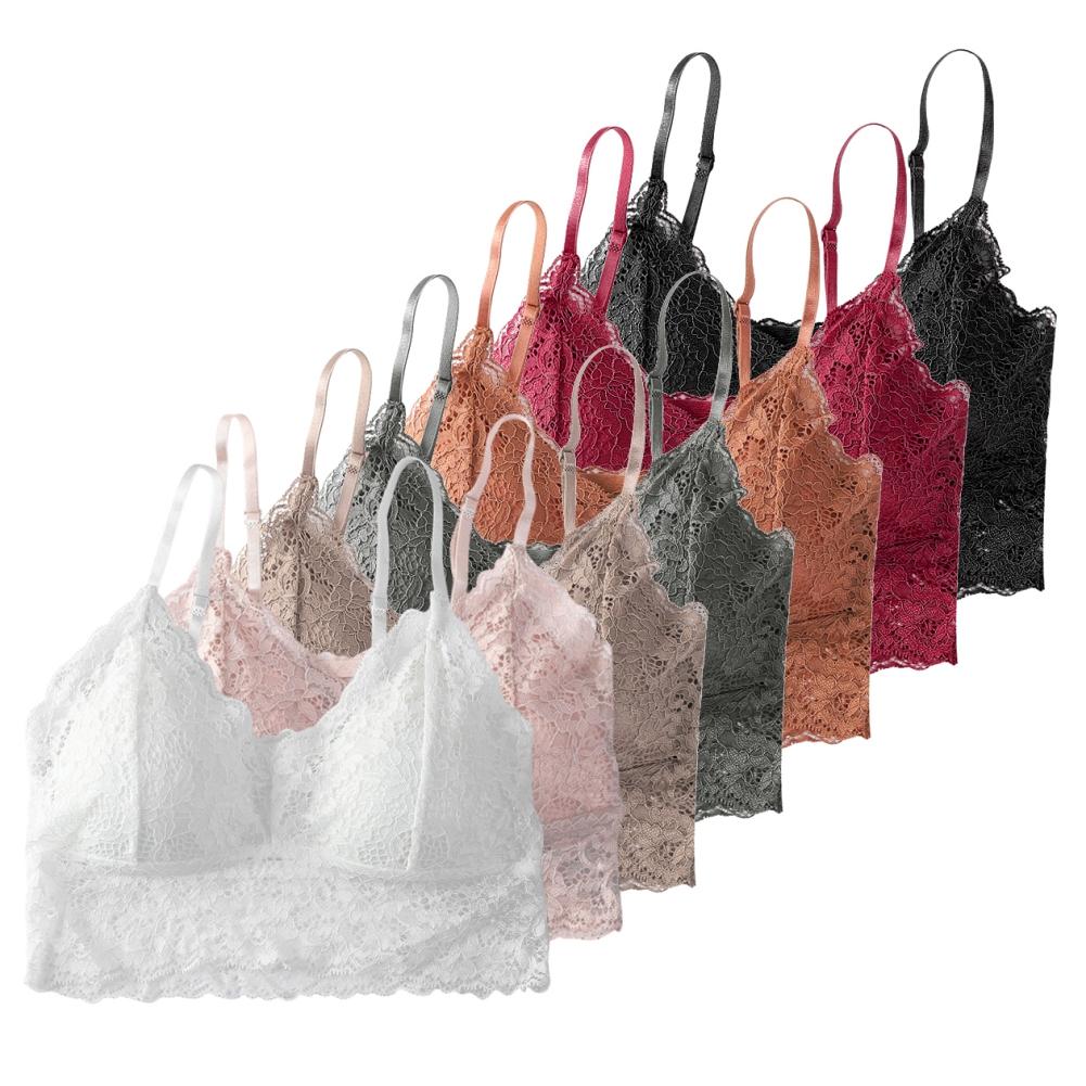 Bralette Für Frauen Mit Unterstützung - Spitze Bügellos Für Große Brüste Grün 95C