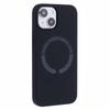 BJT Series For iPhone 15 Case TPU+Silicone Fabric Lining Magnetic Phone Case (Big Rear Lens Hole)