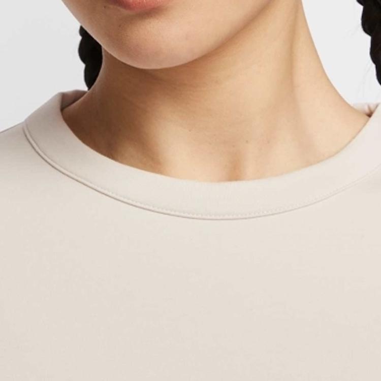 Nike 24.7 DF Crew Soft Knit Round Neck Pullover Sweatshirt Women Sweatshirt Off-White HQ8194-104