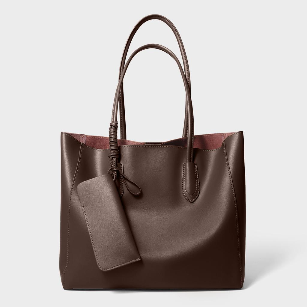 Genuine Leather Women 'bag Large Capacity Bag Shoulder Bag Women' Commuting Tote Bag To Work