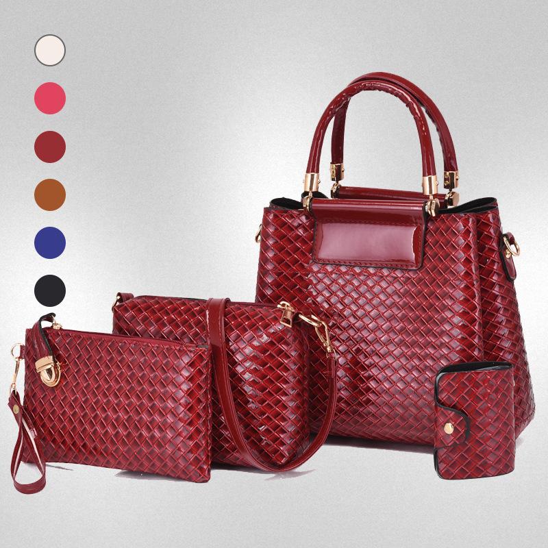 Versatile women's handbag Fashion women's big bag New temperament women's bag Trendy woven shoulder messenger bag