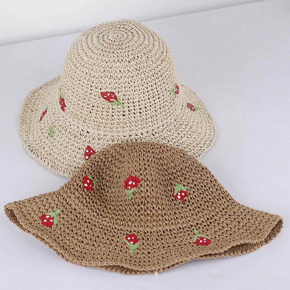 2023 NUOVO cappello per amanti cappelli da spiaggia da donna per il sole berretto da golf cappello estivo cappello di paglia fragola cappello a secchiello cappellini da sole cappello per ragazza