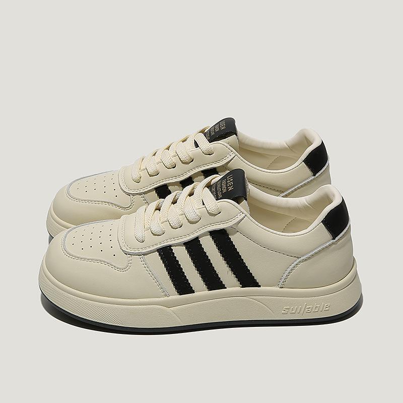 High-value summer women's single shoes, versatile moral training shoes, comfortable thick-soled outer wear, light white shoes, four-season regu