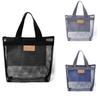 Mesh Hand-held Makeup Bag Toiletry Storage Bags Travel Beach Bags Lightweight Washing Bag Outdoor Swimming Bath Bag