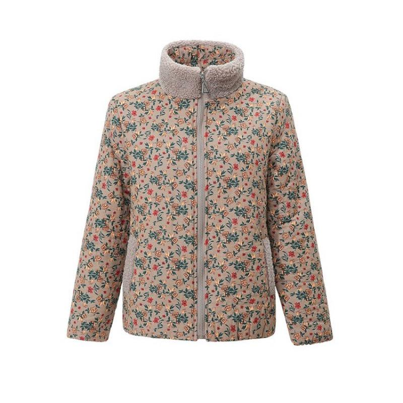 

Cold-proof velvet thickened warm cotton-padded jacket, high-end versatile cotton-padded jacket, slim-fitting women s clothing new 6XL [Recommended 160-87.5 kg]